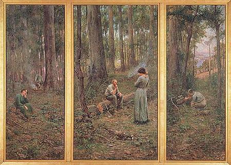 Frederick Mccubbin Pioneer Norge oil painting art